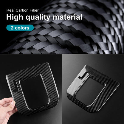 AIRSPEED for Subaru Forester 2025 2026 Carbon Fiber Gear Shift Panel Cover Center Console Interior Trim - detail view 7