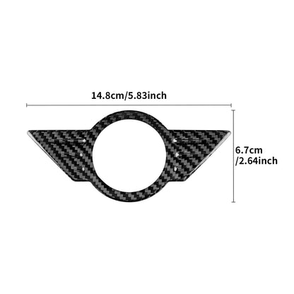 AIRSPEED Hard Carbon Fiber Exterior Logo Frame Cover Sticker for MINI J01 EV, F65, F66 & F67 (2024-2025, RHD) - detail view 4