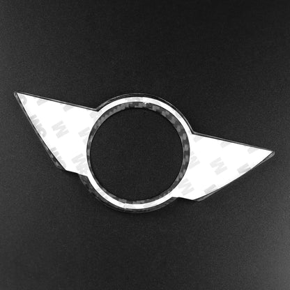 AIRSPEED Hard Carbon Fiber Exterior Logo Frame Cover Sticker for MINI J01 EV, F65, F66 & F67 (2024-2025, RHD) - detail view 6