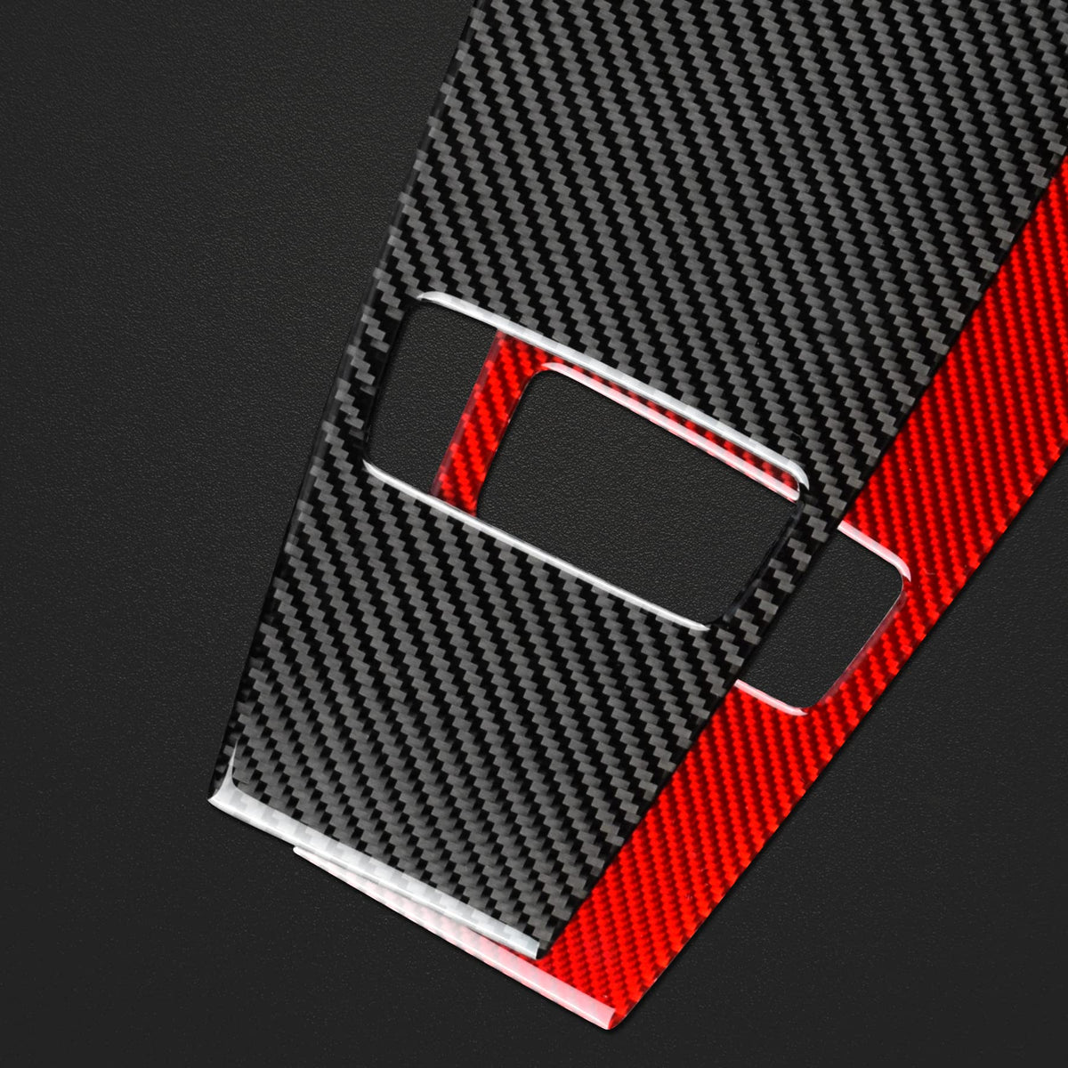 Airspeed Carbon Fiber Car Rear Center Console Storage Box Cover Decoration Side Stripe Sticker Interior Compatible with BMW E85 E86 Z4 2003-2008 Accessories - detail view 7