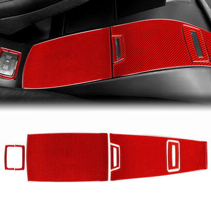 Airspeed Carbon Fiber Car Rear Center Console Storage Box Cover Decoration Side Stripe Sticker Interior Compatible with BMW E85 E86 Z4 2003-2008 Accessories - detail view 8
