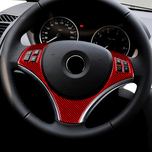 AIRSPEED for BMW E82 E88 2008-2013 Center Console Steering Wheel Button & Chin Trim Kit Carbon Fiber Interior Trim - product view
