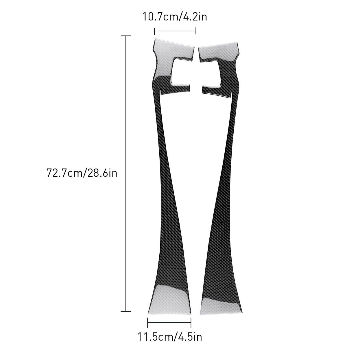 Airspeed Carbon Fiber Rear Center Console Storage Trim for BMW Z4 E85/E86 (2003-2008) - Type B Black - detail view 5