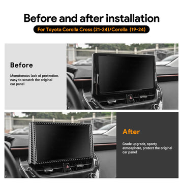 Airspeed Real Carbon Fiber Covers, Real Carbon Fiber Accessories for Toyota Corolla 2020 2021 2022 2023 2024 (Black)