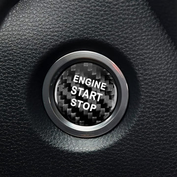 Airspeed for Toyota 86 Corolla Avalon Crown Vios Rav4 C-HR Alphard Camry Carbon Fiber Accessory Car Engine Start Stop Sticker Decal Interior Trim