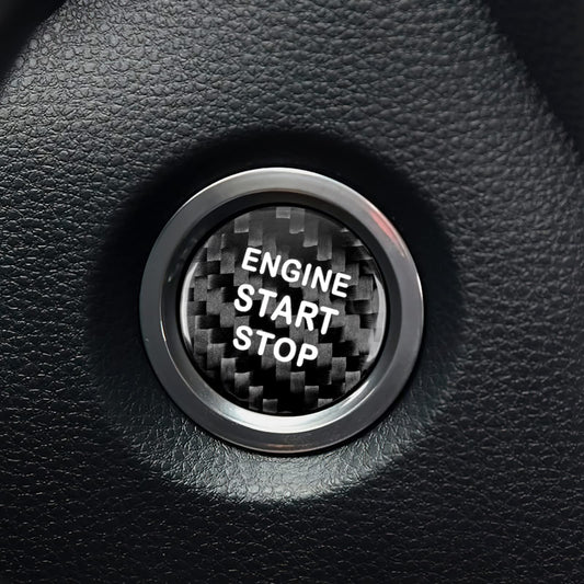 Airspeed for Toyota 86 Corolla Avalon Crown Vios Rav4 C-HR Alphard Camry Carbon Fiber Accessory Car Engine Start Stop Sticker Decal Interior Trim - product view