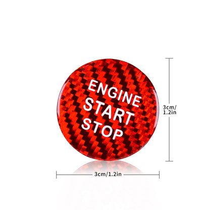 AIRSPEED Carbon Fiber Engine Start/Stop Button Cover Sticker for Lexus IS, ES, GS, NX, RX and LX Models - detail view 4