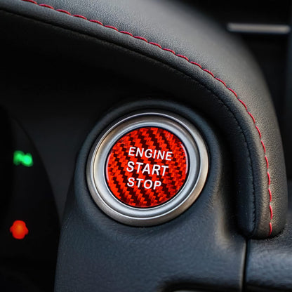 AIRSPEED Carbon Fiber Engine Start/Stop Button Cover Sticker for Lexus IS, ES, GS, NX, RX and LX Models - detail view 7