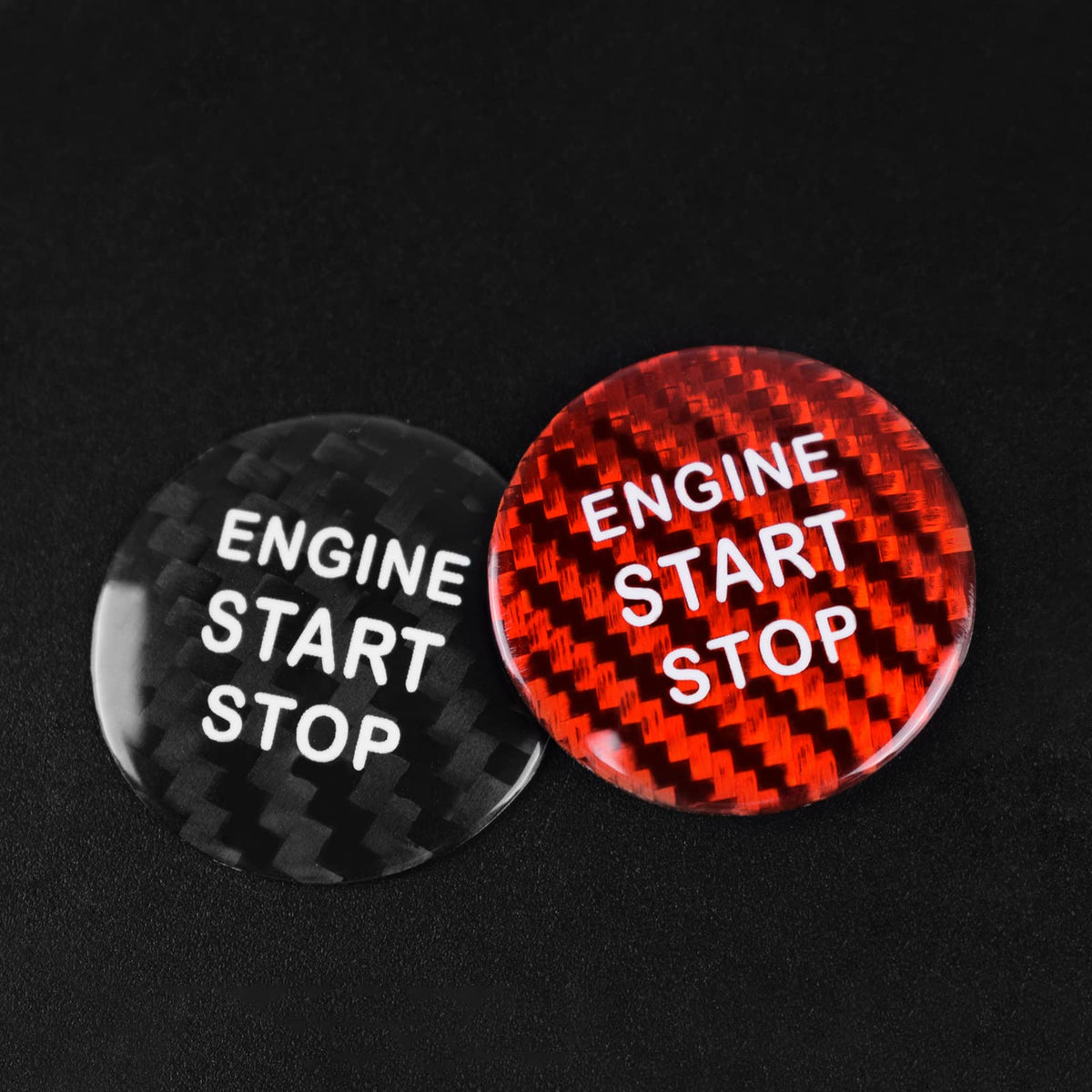 AIRSPEED Carbon Fiber Engine Start/Stop Button Cover Sticker for Lexus IS, ES, GS, NX, RX and LX Models - detail view 8