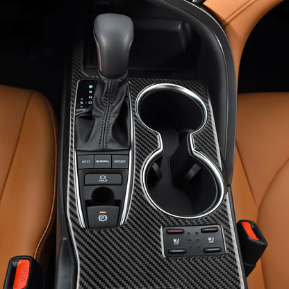 AIRSPEED Carbon Fiber for 2018-2024 Toyota Camry Gear Shift Panel Frame Cover Center Console Interior Trim Accessories - detail view 4