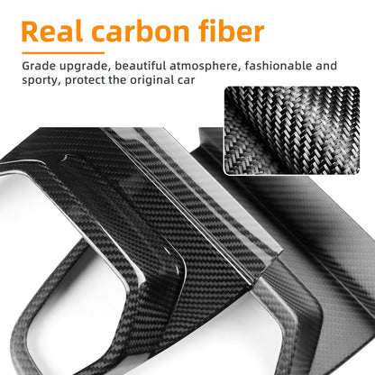 AIRSPEED for Toyota 86 GR86 / Subaru BRZ 2021-2025 Accessory Hard Carbon Fibre Interior Trim Car Center Control Gear Panel Cover Self-adhesive Decal Cool Auto Parts RHD
