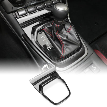 AIRSPEED for Toyota 86 GR86 / Subaru BRZ 2021-2025 Accessory Hard Carbon Fibre Interior Trim Car Center Control Gear Panel Cover Self-adhesive Decal Cool Auto Parts RHD