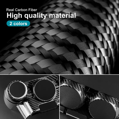 AIRSPEED Hard Carbon Fiber for Toyota GR86 Subaru BRZ 2021 2022 2023 2024 2025 Car Center Console Interior Trim Accessories, Black