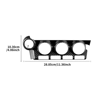 AIRSPEED Hard Carbon Fiber for Toyota GR86 Subaru BRZ 2021 2022 2023 2024 2025 Car Center Console Interior Trim Accessories, Black
