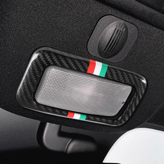 AIRSPEED Real Hard Carbon Fiber Interior Reading Light Cover for FIAT 500 Abarth 595 695 2016–2024