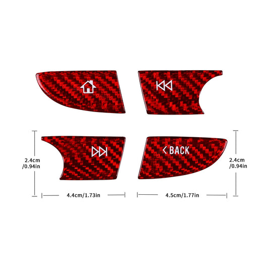 AIRSPEED for Camaro Center Console Cover Carbon Fiber Interior Trim for Chevrolet Camaro 2016-2022