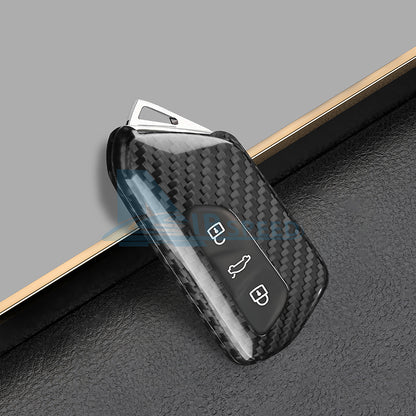 for Cupra Formentor 2020 2021 2022 2023 2024 2025 2026 SEAT Ibiza/Arona/Leon MK4/Cupra Leon Hard Carbon Fiber Remote Key Cover