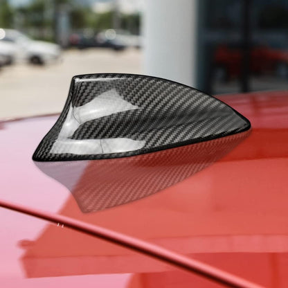 AIRSPEED Carbon Fiber Car Shark Fin Antenna Cover Antenna Toppers Sticker for BMW F20 F21 F52 F45 F46 F31 F34 GT G31 G32 GT F48 F49 F39 G01 G08 G02 F15 F85 G05 F16 F86 G07 Exterior Accessories, Black