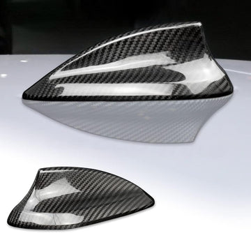 AIRSPEED Carbon Fiber Car Shark Fin Antenna Cover Antenna Toppers Sticker for BMW F20 F21 F52 F45 F46 F31 F34 GT G31 G32 GT F48 F49 F39 G01 G08 G02 F15 F85 G05 F16 F86 G07 Exterior Accessories, Black