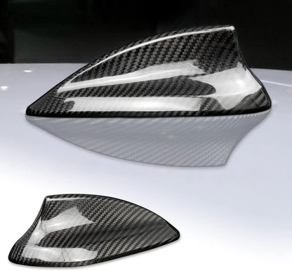 AIRSPEED Carbon Fiber Car Shark Fin Antenna Cover Antenna Toppers Sticker for BMW F20 F21 F52 F45 F46 F31 F34 GT G31 G32 GT F48 F49 F39 G01 G08 G02 F15 F85 G05 F16 F86 G07 Exterior Accessories, Black