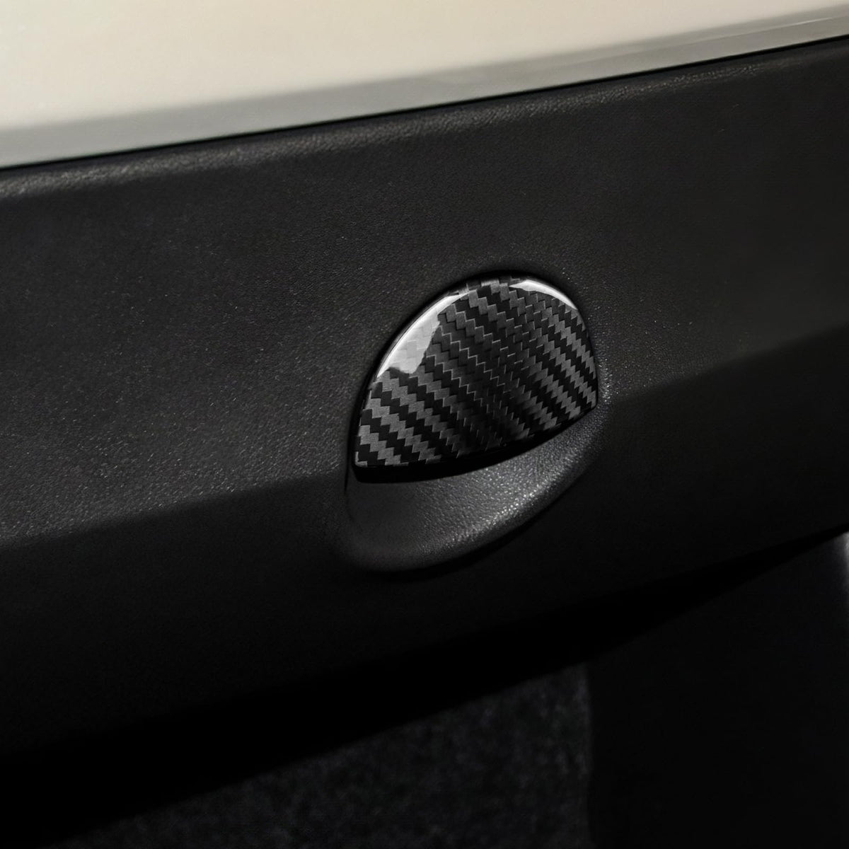 AIRSPEED Real Carbon Fiber Glove Box Switch Cover for FIAT 500 2011–2024 / Abarth 595 2016–2024