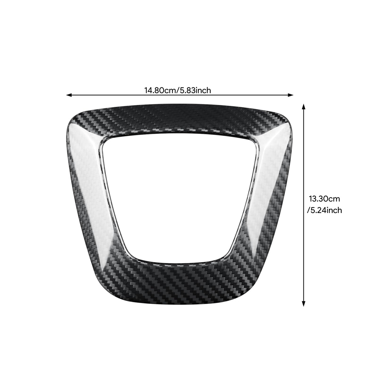 AIRSPEED Carbon Fiber Airbag Cover Decorative Sticker for 2024 Tesla Model 3 Highland - detail view 6