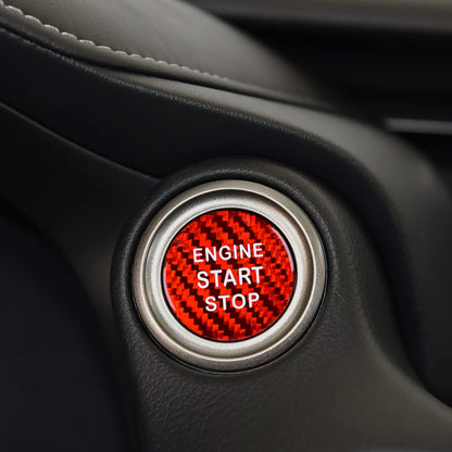 AIRSPEED Carbon Fiber Engine Start/Stop Button Cover Sticker for Lexus IS, ES, GS, NX, RX and LX Models - detail view 6