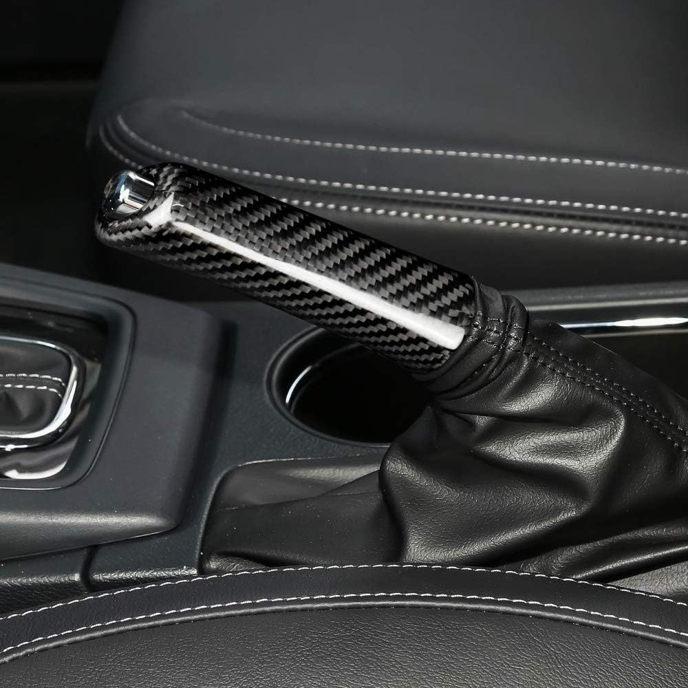 AIRSPEED Carbon Fiber Car Handbrake Cover for Subaru WRX 2018-2020 Forester(SJ) 2013-2019 Emergency Parking Brake Handle Replacement