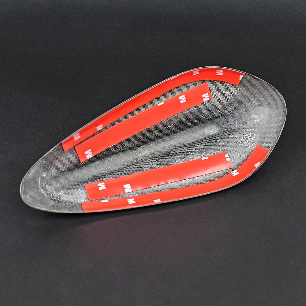 AIRSPEED Carbon Fiber Car Shark Fin Antenna Cover Antenna Toppers Sticker for BMW F20 F21 F52 F45 F46 F31 F34 GT G31 G32 GT F48 F49 F39 G01 G08 G02 F15 F85 G05 F16 F86 G07 Exterior Accessories, Black