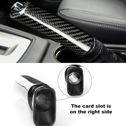 AIRSPEED Carbon Fiber Car Handbrake Cover for Subaru WRX 2018-2020 Forester(SJ) 2013-2019 Emergency Parking Brake Handle Replacement