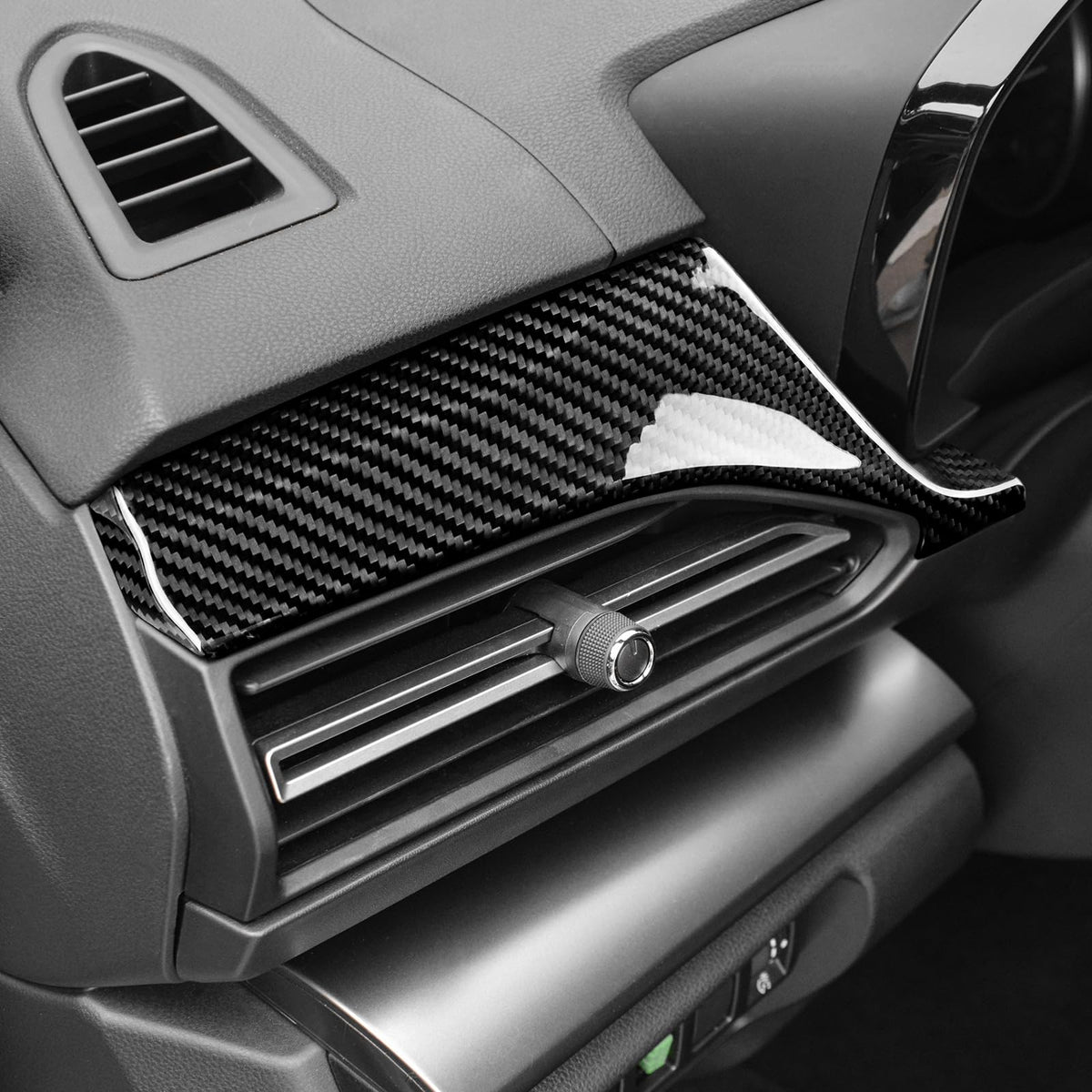 AIRSPEED Hard Carbon Fiber Center Console Cover for Subaru WRX/WRX STI 2022 2023 - detail view 3