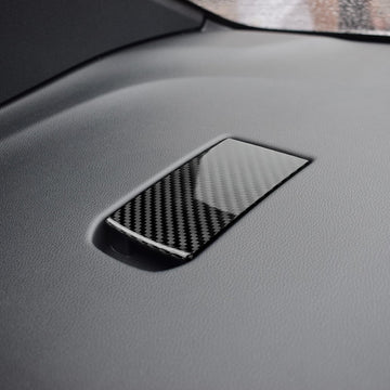AIRSPEED Hard Carbon Fiber Rear Child Seat Hook Plate Cover Sticker for 2022-2023 Subaru WRX (RHD)