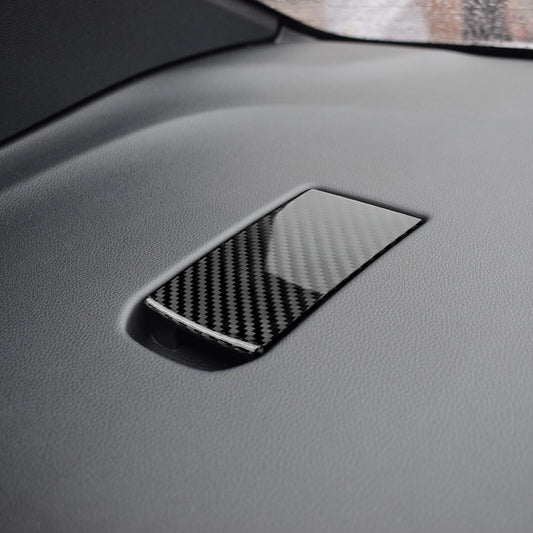 AIRSPEED Hard Carbon Fiber Rear Child Seat Hook Plate Cover Sticker for 2022-2023 Subaru WRX (RHD) - product view
