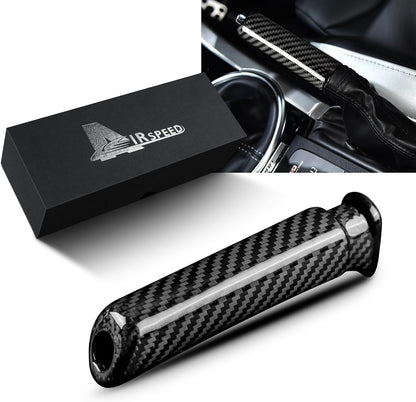 AIRSPEED Carbon Fiber Car Handbrake Cover for Subaru WRX 2018-2020 Forester(SJ) 2013-2019 Emergency Parking Brake Handle Replacement