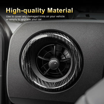 AIRSPEED Carbon Fiber Driver-Side Center Console Air Vent Frame Sticker for 2025-2026 Toyota GR Yaris