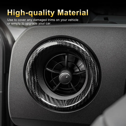AIRSPEED Carbon Fiber Driver-Side Center Console Air Vent Frame Sticker for 2025-2026 Toyota GR Yaris - product view