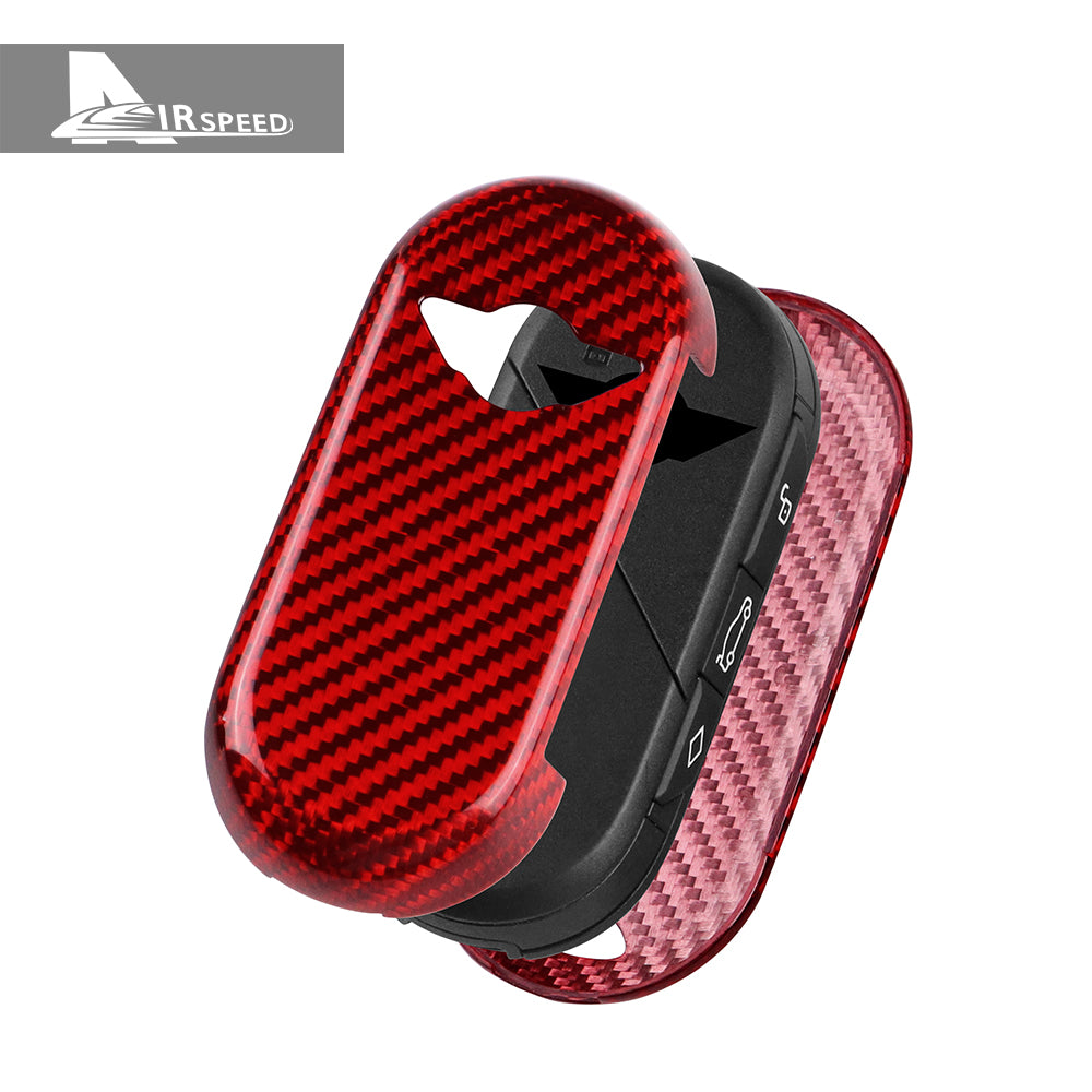 24-25MINI J01 J05 U25 F65 F66 F67 Key Case - Red Hard Carbon Fiber