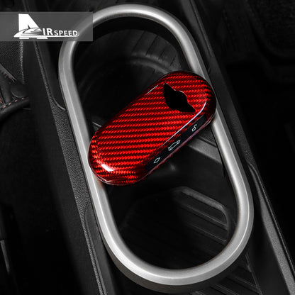 24-25MINI J01 J05 U25 F65 F66 F67 Key Case - Red Hard Carbon Fiber