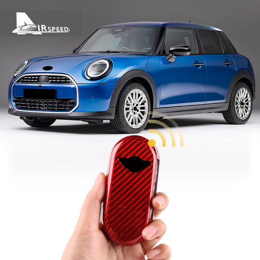 24-25MINI J01 J05 U25 F65 F66 F67 Key Case - Red Hard Carbon Fiber
