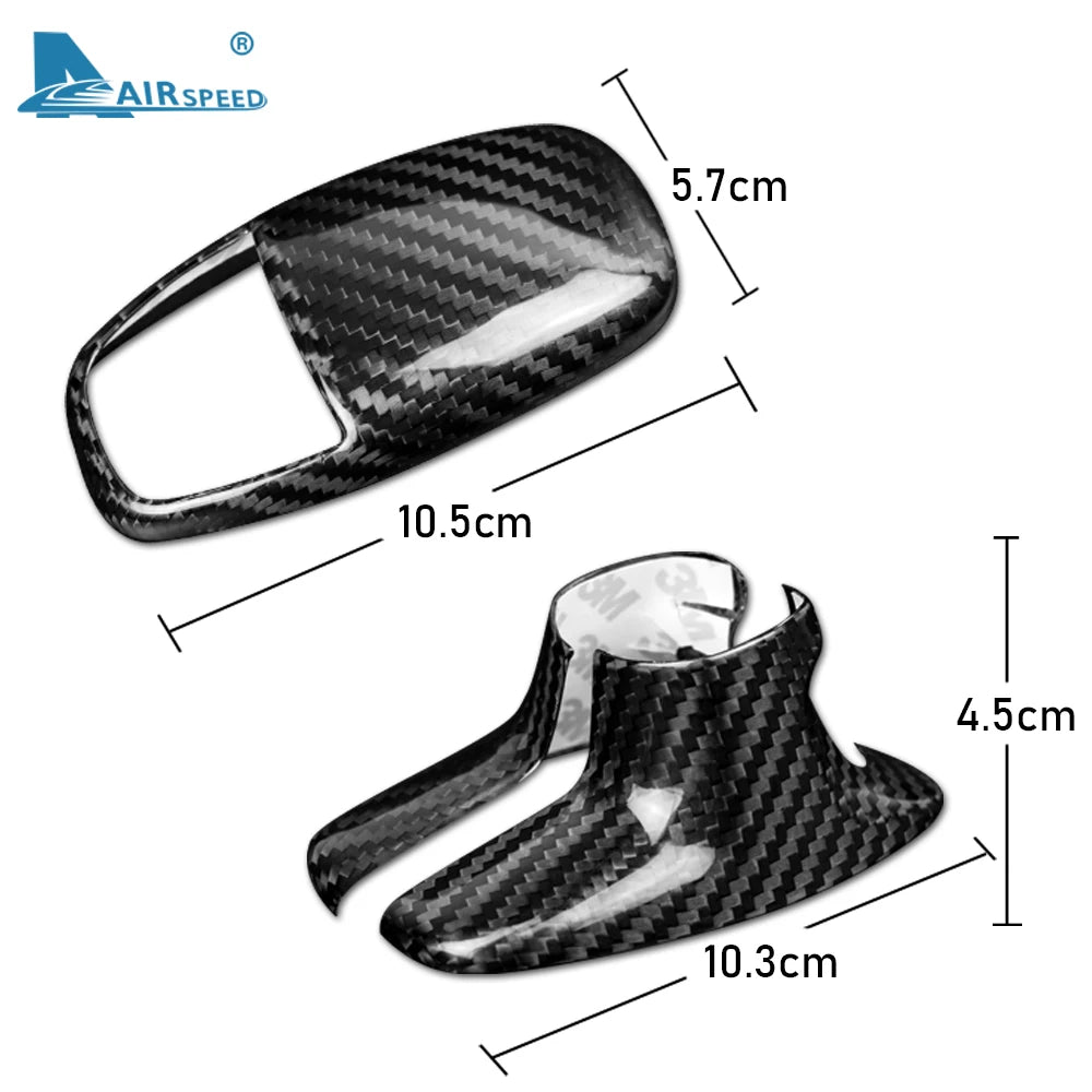 Real Hard Carbon Fiber for Dodge Challenger Charger 2015 2016 2017 2018 2019 2020 2021 2022 2023 Interior Trim Gear Shift Knob