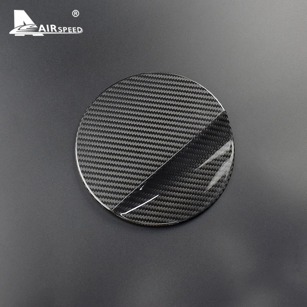 Real Hard Carbon Fiber for Ford Mustang 2015 2016 2017 2018 2019 2020 2021 2022 Accessories Sticker Car Tank Cap Fuel Tank Cover - detail view 5