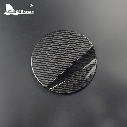 Real Hard Carbon Fiber for Ford Mustang 2015 2016 2017 2018 2019 2020 2021 2022 Accessories Sticker Car Tank Cap Fuel Tank Cover - detail view 5