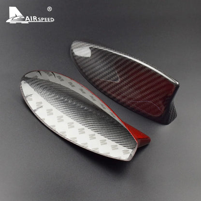 AIRSPEED for Lexus LS ES LX NX IS CT RC UX LM RX Accessories Carbon Fiber Car Roof Shark Fin Antenna Cover Aerials Decoration
