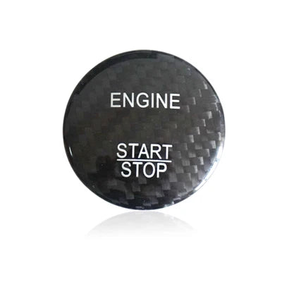 Real Hard Carbon Fiber Car Engine Start Button Trim Cover For Mercedes Benz C Class W205 W176 W246 C117 GLC X253 AMG ML GLE - detail view 8