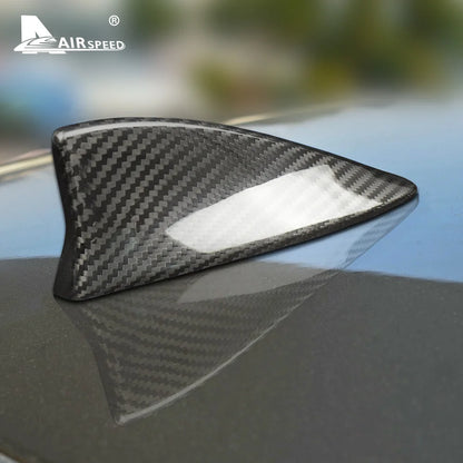 AIRSPEED for Lexus LS ES LX NX IS CT RC UX LM RX Accessories Carbon Fiber Car Roof Shark Fin Antenna Cover Aerials Decoration