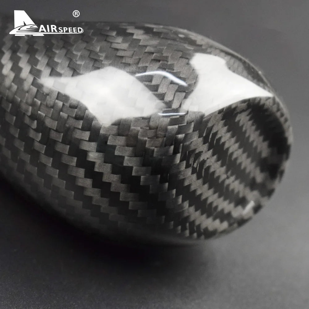 Real Hard Carbon Fiber For Camaro 2016 2017 2018 2019 2020 2021 2022 2023 2024 Gear Head Shift Knob Cover Sticker Accessories