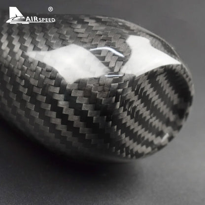 Real Hard Carbon Fiber For Camaro 2016 2017 2018 2019 2020 2021 2022 2023 2024 Gear Head Shift Knob Cover Sticker Accessories