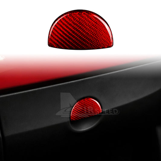 AIRSPEED Real Carbon Fiber Glove Box Switch Cover for FIAT 500 2011–2024 / Abarth 595 2016–2024
