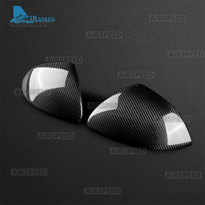 Real Dry Hard Carbon Fiber Cover For Dodge Charger 2024 2025 2026 2027 Sticker Rearview Mirror LHD RHD Car Exterior Accessories