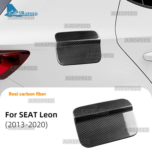 Real Hard Dry Carbon Fiber Sticker For SEAT Leon MK3 2013 2014 2015 2016 2017 2018 2019 2020 LHD RHD Car Fuel Tank Cap Trim - product view